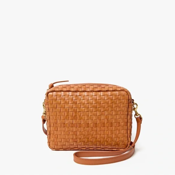 Clare V midi sac natural woven checker - Picture 1 of 9